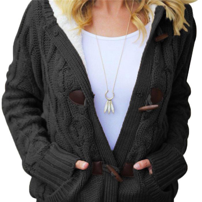 detail of sweater coat olive green