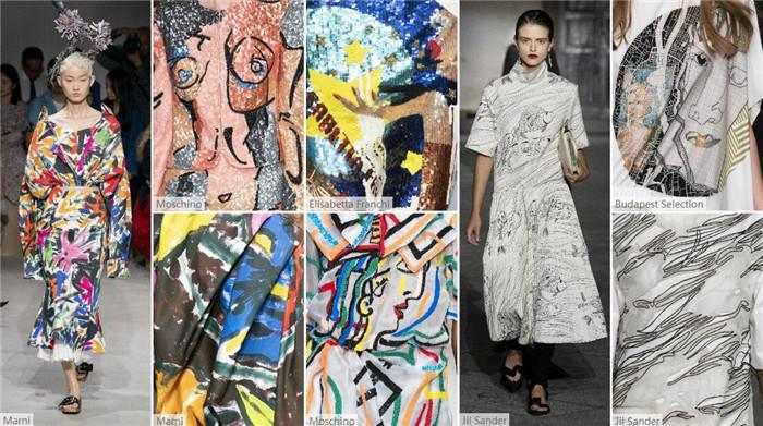 Modello di arte della pittura Painting art pattern