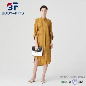 Abito elegante camicia maxi allentato
