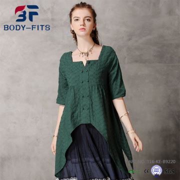 Camicia irregolare allentata per donna