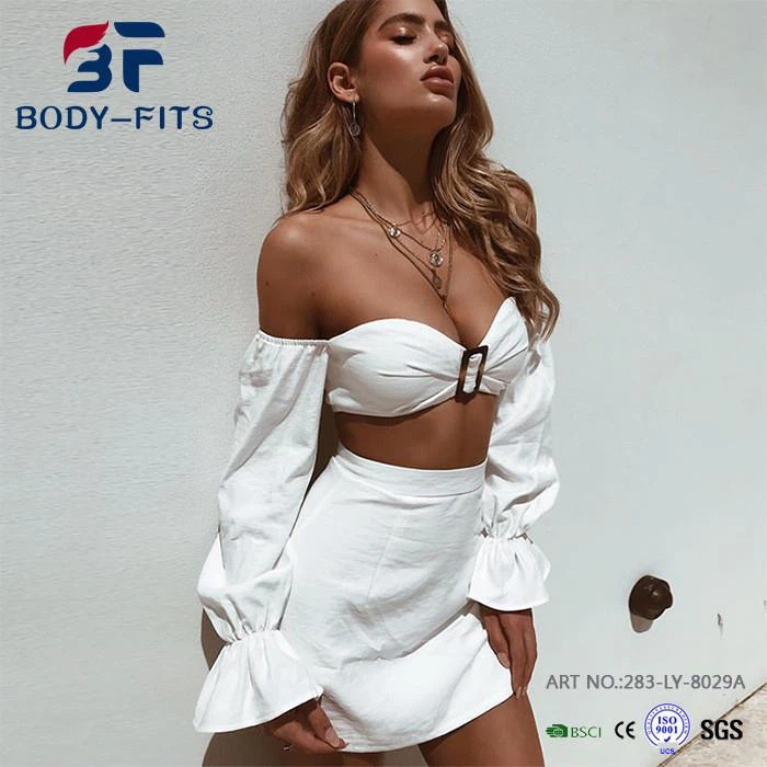 Gonna a tubino a manica lunga con maniche a tubo